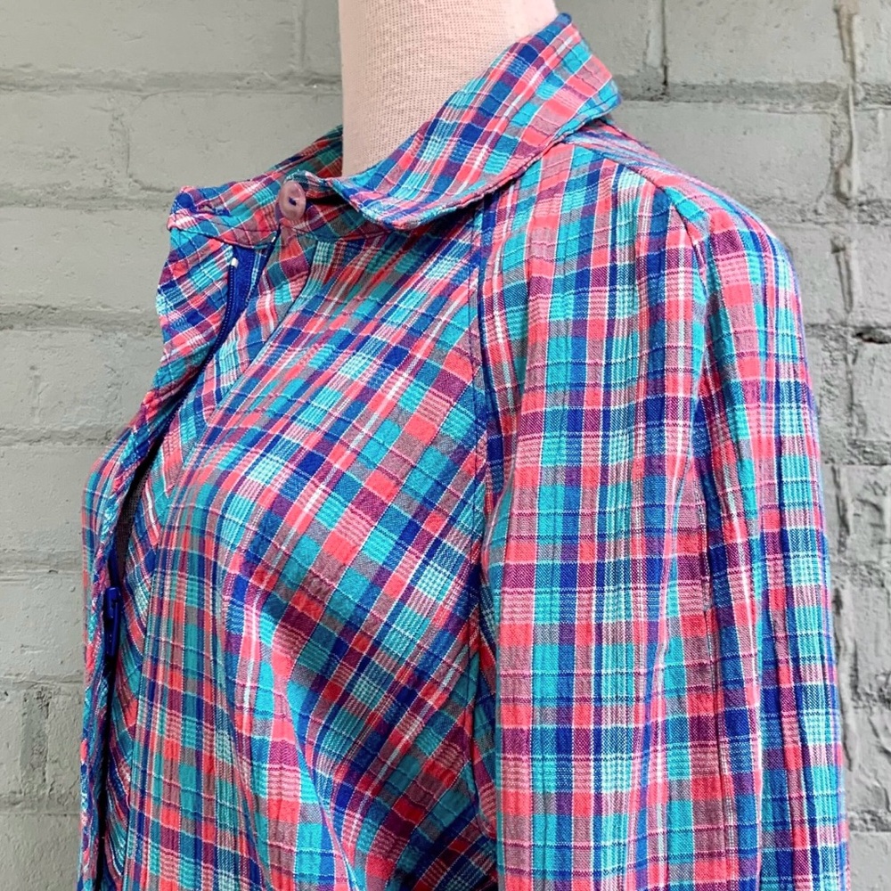 Vintage Plaid Spring Jacket - Picture 7 of 8